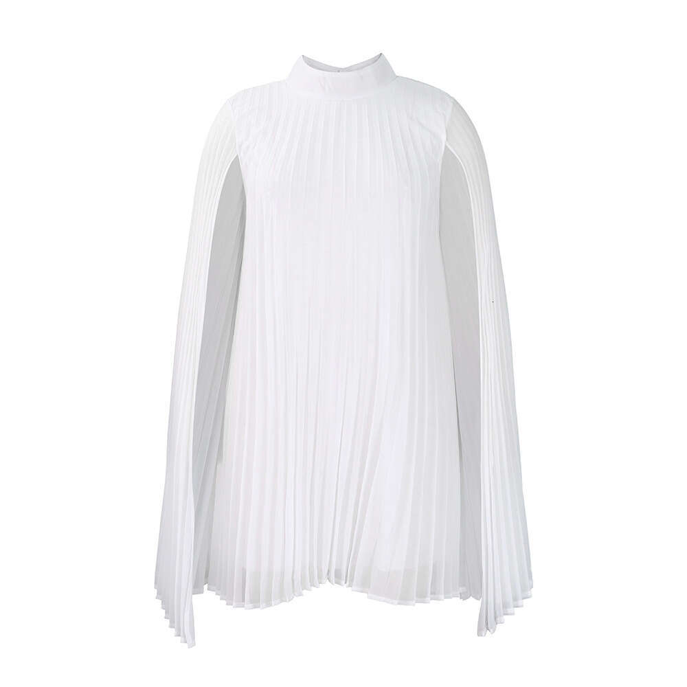 D400 Women's Wear Style Stylish Chiffon Hoodie Cloak Bat Sleeve Large Size Dress 2025 New Casual Fashion Trendy Clothing