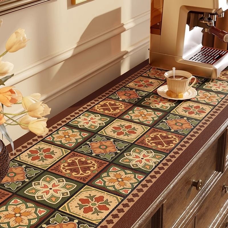 TV Tablecloth, Side Cabinet, Long Mat, Table Mat, Cover Cloth, High-grade Waterproof and Oil-proof Leave-in