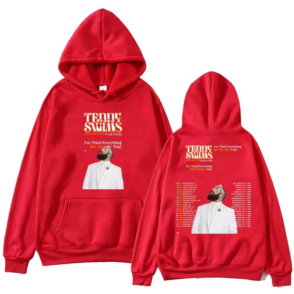 Teddy Swims Tour 2025 Hoodie Unisex Harajuku Pullover Tops Long Sleeve Hoodies Muisc Tour Fans Gift X250227
