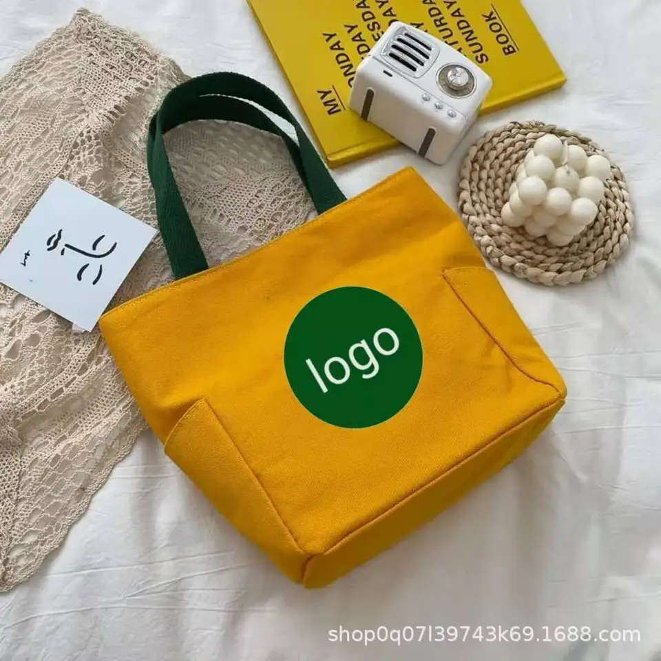 Ship from US Korean canvas handbag lunch box fashionable bento mom bag special purpose womens 250227FBB
