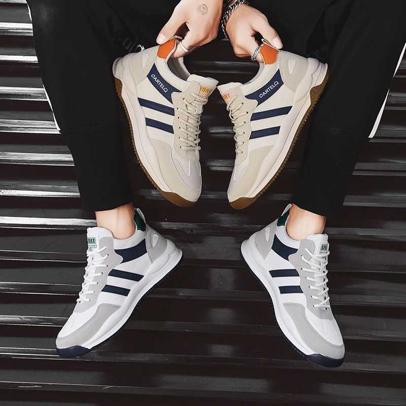 Mens running shoes 2024 casual lightweight breathable mesh lace sports shoes outdoor non slip neutral wide top tennis shoes Z250227