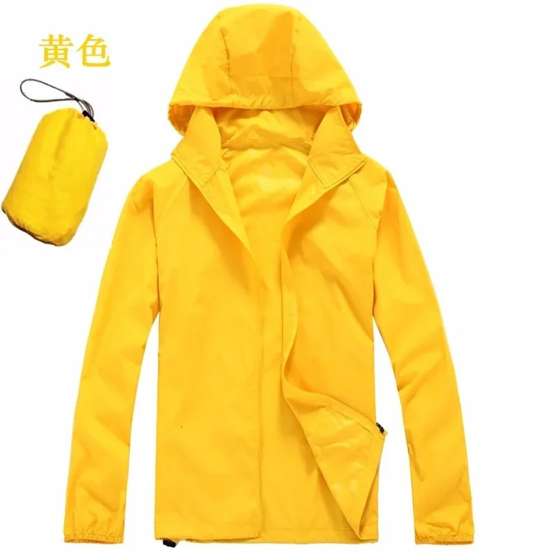 Outdoor Sport Windbreaker Thin Coat Unisex Waterproof Quick Dry Basic Jacket Sun Protection Ultralight Hooded Jackets Men Women 250227