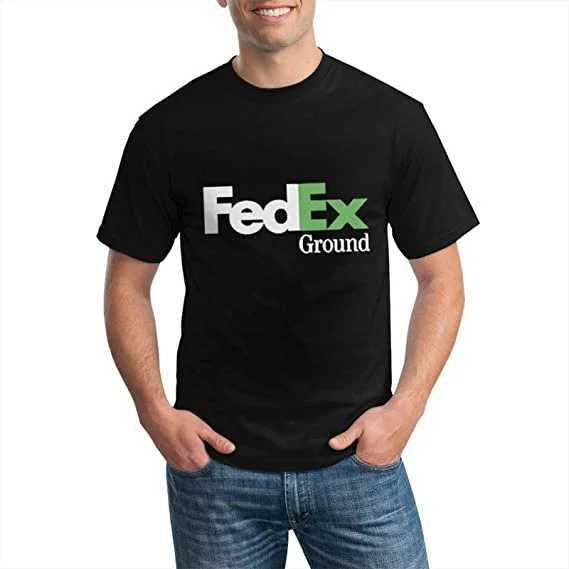 FedEx Unisex Fashion Short Slve Crew Neck T-Shirt Graphic Ts Casual for Men Women Funny Blouses Cotton Working Clothes Gifts X250227