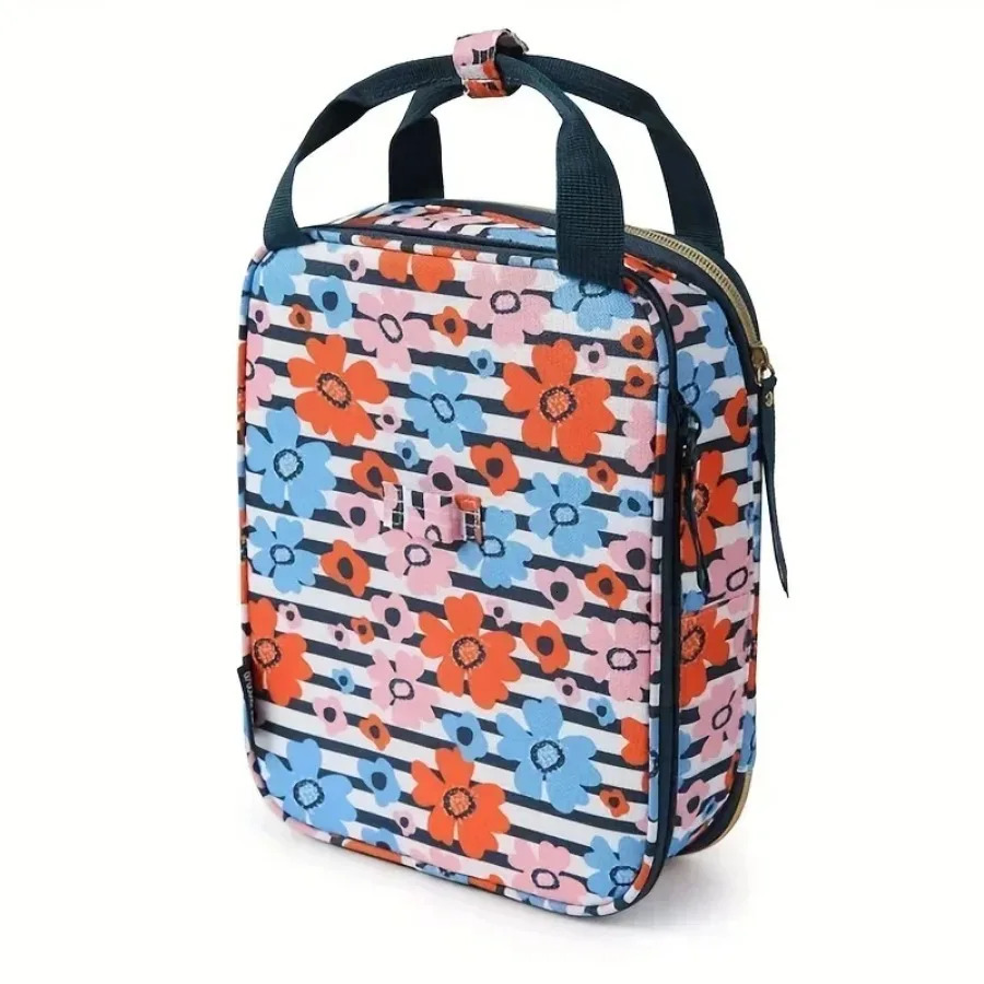 Ship from US Expandable Insulated Lunch Bag Handle Picnic Box for School Office Travel Business 250227FBB