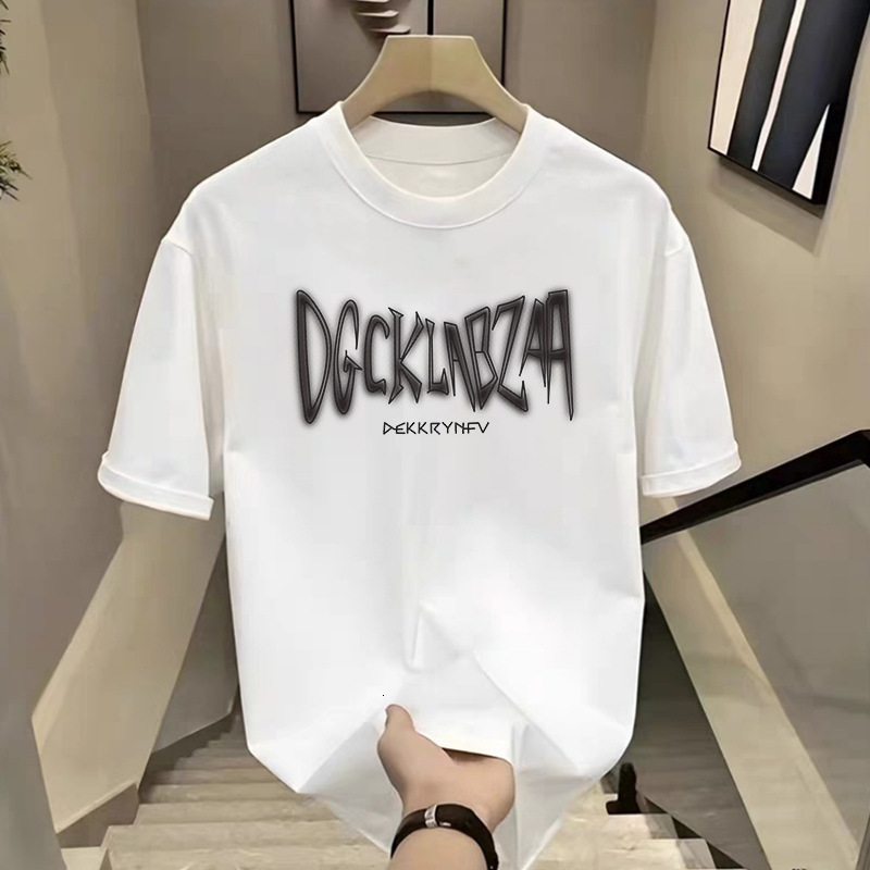 Fashion Trend Free Shipping 2025 New Short Sleeved T-shirt For Men, Ins Trendy Brand Hip-hop Style Round Neck Bottom Shirt, Summer Top