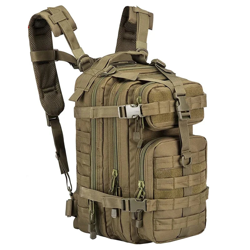 Ship from US 30L Men Military Climbing Bag Outdoor Army Tactical Backpack Hiking Travel Sports Rucksack Waterproof Camping Hunting 250227FBB