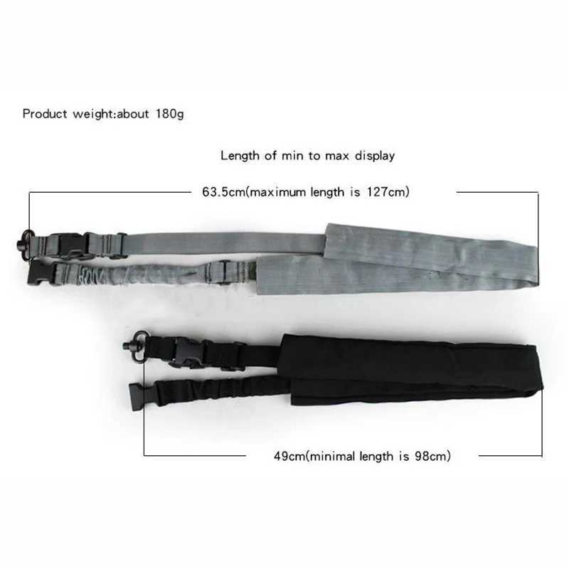 AR 15 Accories Tactical Sing Point Sling QD Rease Buck Shoulder Strap For Hunting Vest W250227