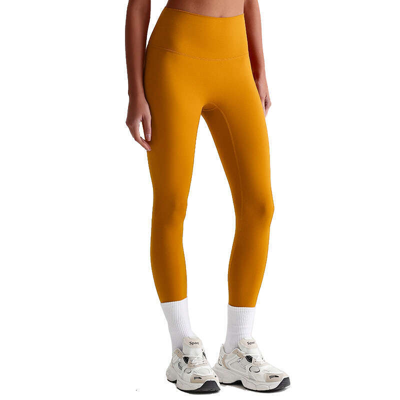European American nude yoga pants for women without awkward es, high waist hip lifting tight elastic small foot sports and fiess pants, 2025 new casua