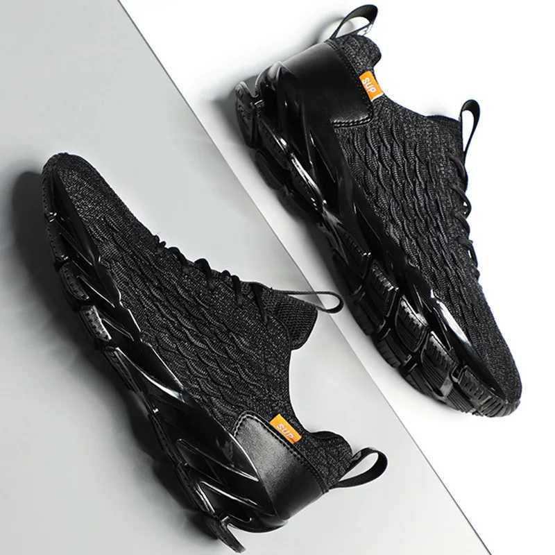 Men Running Shoes Non Slip Breathable Fashionable Outdoor Lightweight Lace Up Wear-resistant Casual Walking Shoes for Men Z250227