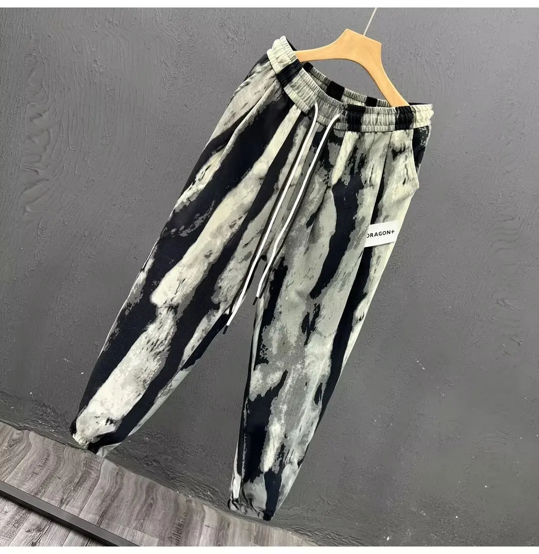 Joggers Mens Summer Pants Man Trousers for Men Korean Dongdaemun Big Size Male Clothes Jogging Sport Mens Clothing Running 250227