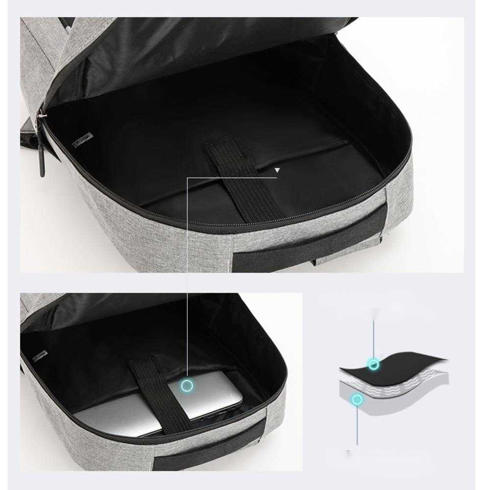 New Business Computer Backpack Three Piece Set Backpack With Large Capacity And Multifunctional Usb Backpack Day Backpack Travel Bag 241225