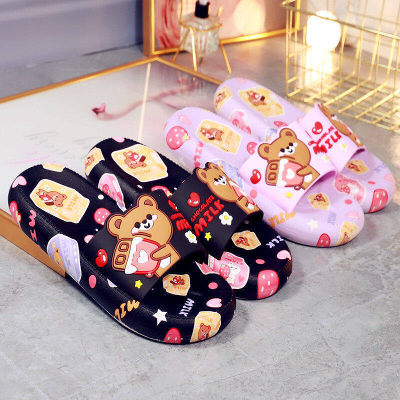KKJ MALL Blonhe On Sale Flat Wedge Slippers Korean Wedges Shoes For Women Platform Sandals INS New