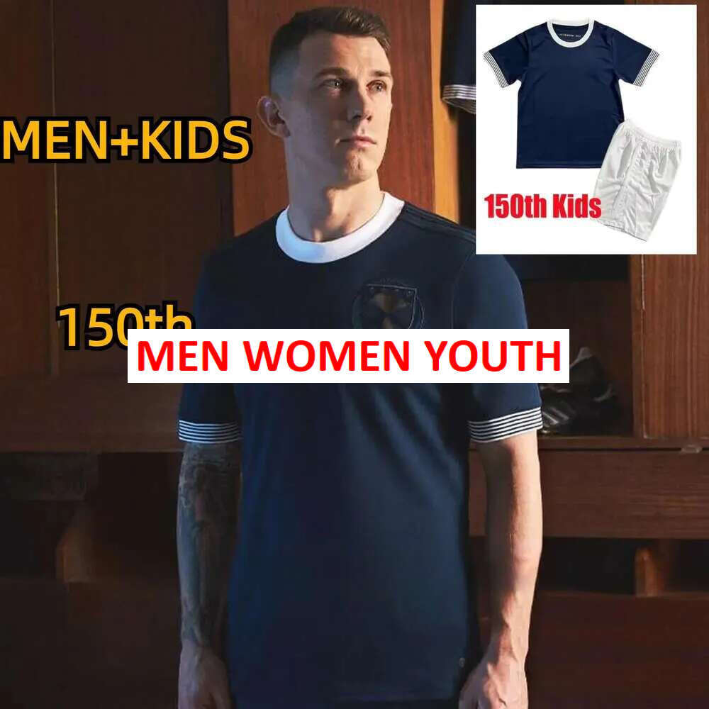 2023 2024 Scotland 150Th Anniversary Soccer Jerseys Blue Special Edition TIERNEY DYKES ADAMS Football Shirt 23 24 CHRISTIE Mcgregor Kids Kit 650