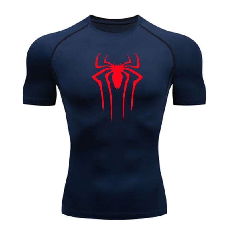 2025 Summer New Tight Shirt Designer T-shirt Carnival Gym Super Hero Sports Running Rashgard Top T-shirt Men's Breathable Quick Drying Short Slee
