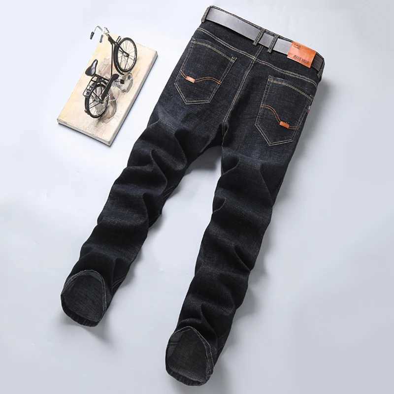 New Men Light Luxury Stretch Slim Fit Pants Comfortable Soft Business Fashion Straight Casual Denim Trousers Male Brand Clothing X2502271