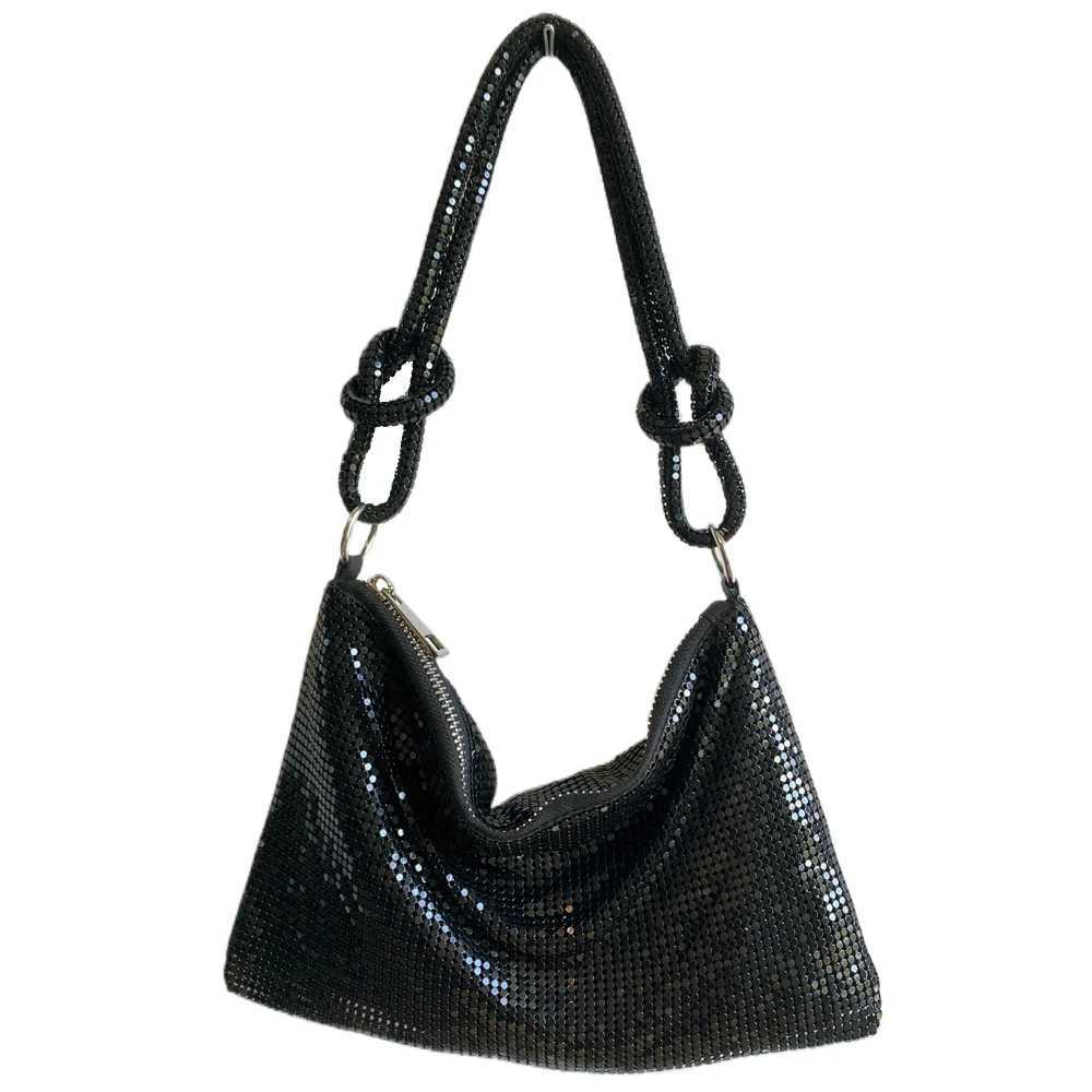 Soft handle sequin evening club bag suitable for women sparkling dinner parties wedding wallets handbag womens underwear shoulder bagsXJ250227