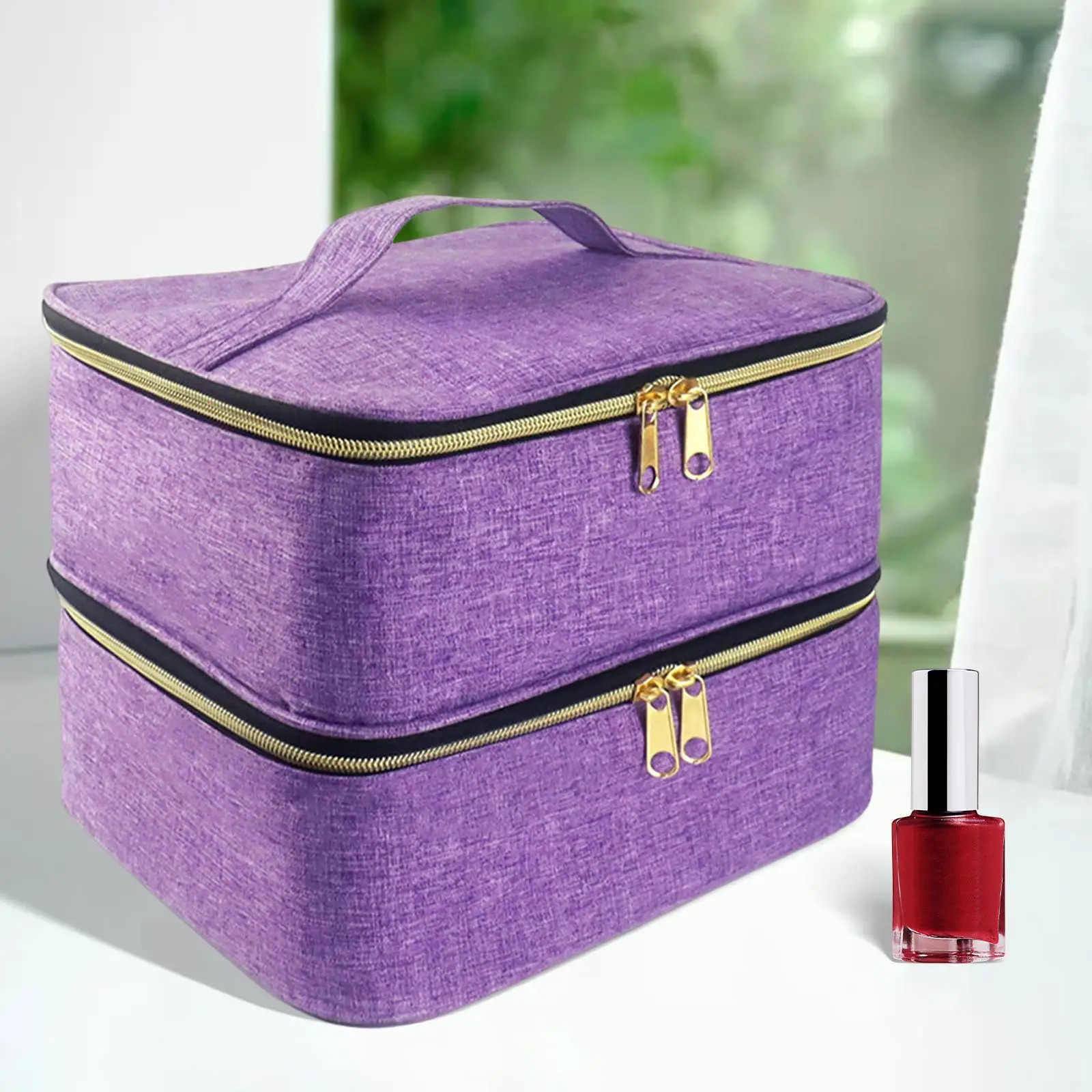Ship from US Nail polish carrying case Portable for manipulating tools gel nail 250227FBB