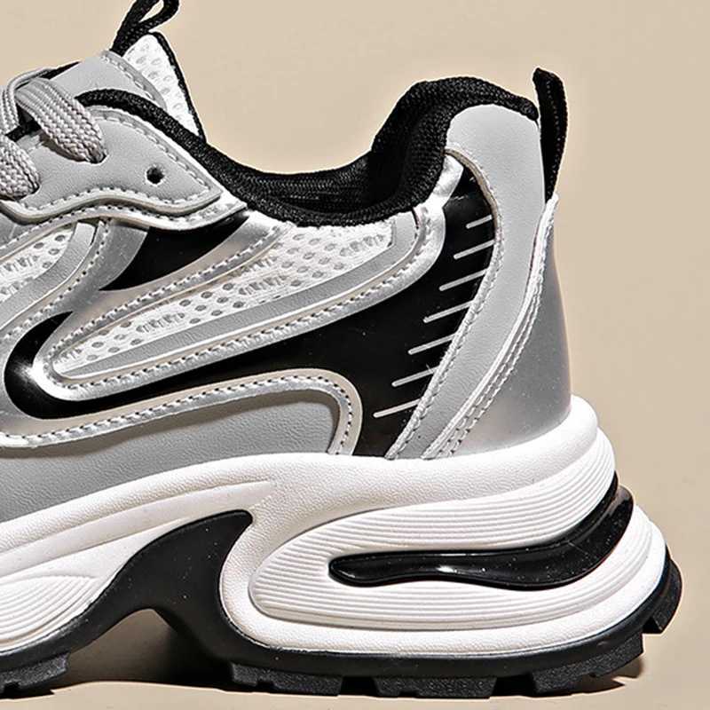 2024 Womens Luxary Chunky Sneakers Female Sports Running Shoes Thick Sole Shoes Spring Casual Ladies Fitness Vulcanize Shoes Z250227
