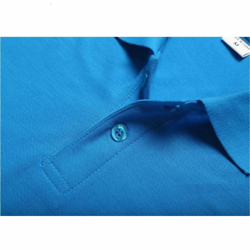 Summer Top Lapel Solid Color Shirt Short Sleeve Casual Business Fashion Breathable And Comfortable Polo Shirt Group Uniform 250226