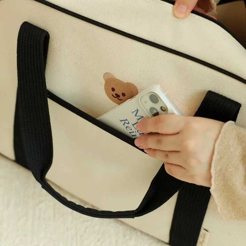 Diaper Bags 2025 New Diaper Bag Cartoon Embroidered Mom Storage Bag Large Capacity Mommy Baby Travel Bag Handbag Lightweight Diagonal Y25022718ZA