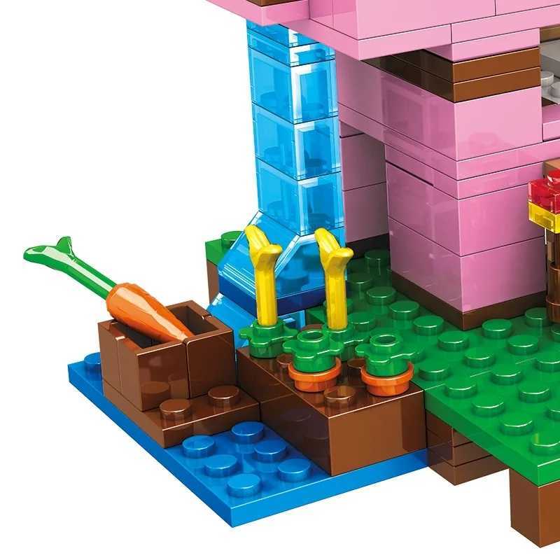 Cartoon Diy Pig House Building Block Educational Toy For Kids Gift Y250227