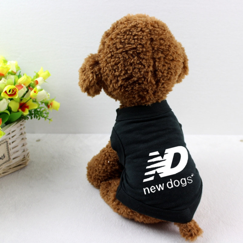 Dog Shirts Clothes, ND NEW DOGS Dog Clothes T-Shirt Vest Soft and Thin, Pure Cotton Solid Color Shirts Clothes Fit for Small Medium Large Extra Large 