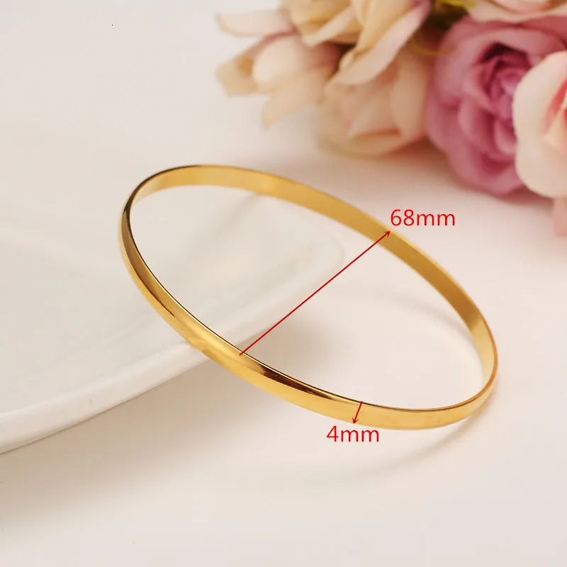 gold plated Bangles Ethiopian Africa Fashion Gold Color Bangles For Women African Bride Wedding Bracelet Jewelry Gifts 250227