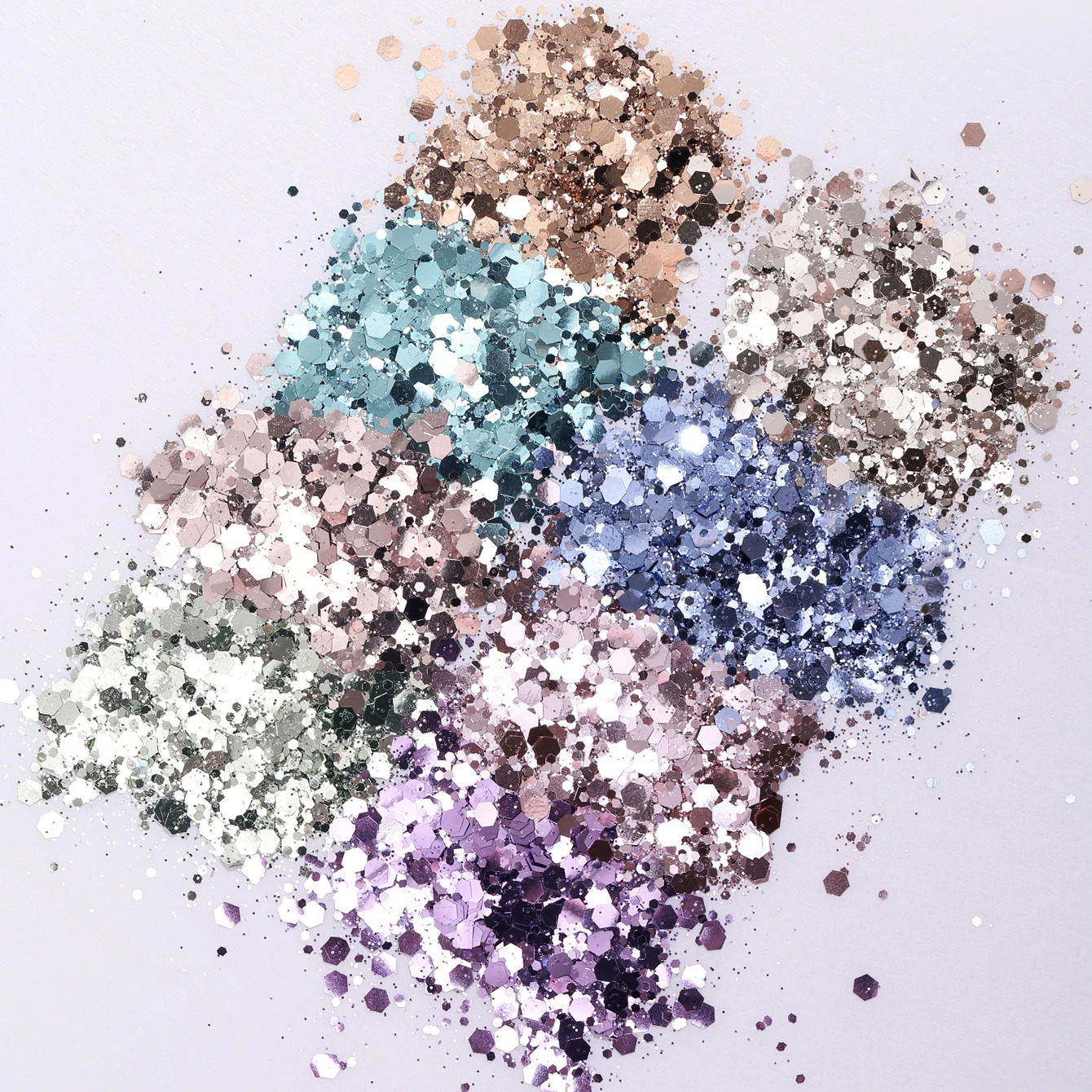 8 Bottles s High-Capacity Metallic Colour Nail Glitter Set Nail Accessories Nail Art Decoration 250227