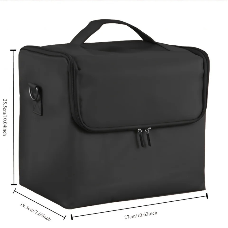 Ship from US Portable layered folding cosmetic box manual tool kit essential oil travel toilet bag perfect for On Go Bea 250227FBB