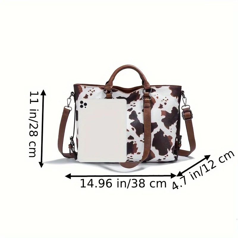 Ship from US Cowboy print womens handbag Western wallet Bohemian top handle Stachel with guitar and gift brown w250227FBB