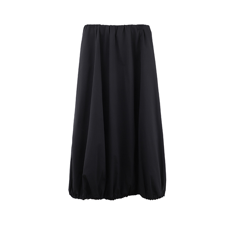 K150 Simple flower bud skirt 2025 Thirteen Lines Spring new high waist slim all-match mid-length skirt