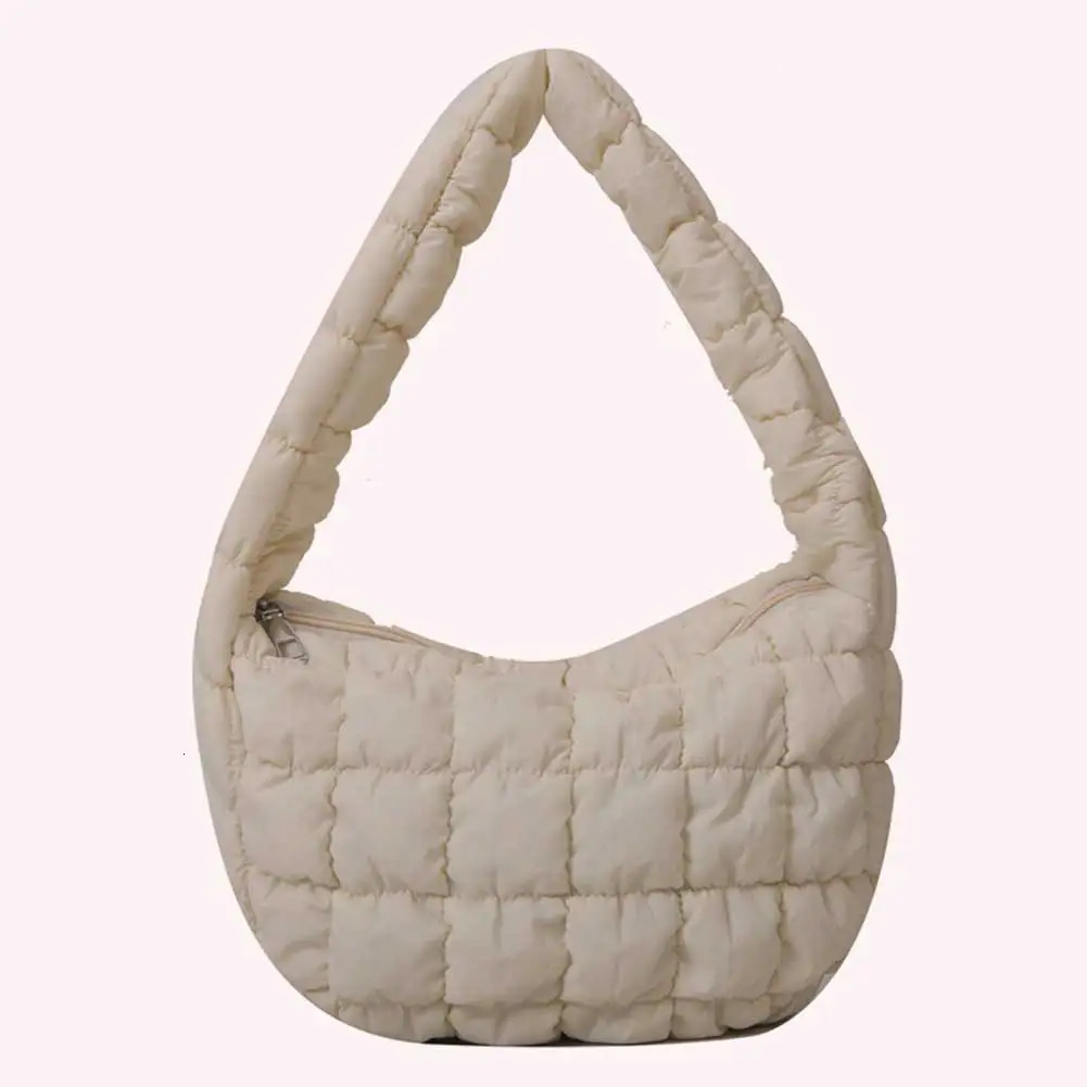 Ship from US Women Diamond Embroidery Shoulder Messenger Bag Winter Puffer Handbag 250227FBB