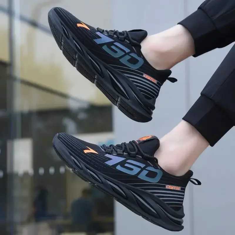 Mens sports and leisure shoes mens summer trendy new shoes round blackhead mens sports shoes Z250227