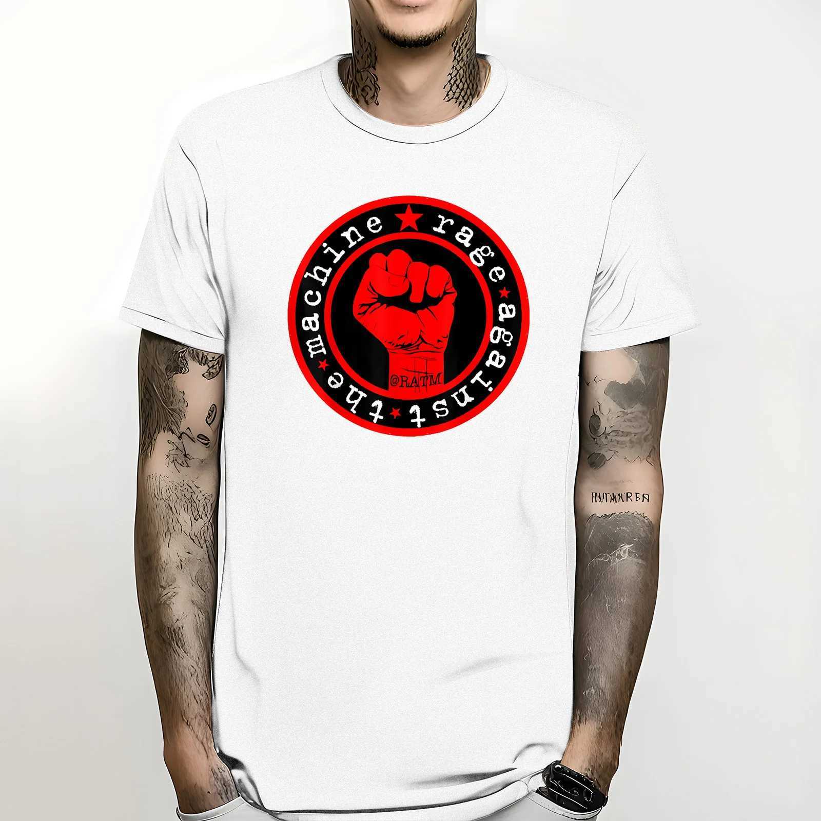Graphic Short Slve T Shirt Oversized Rage Against The Machines RATM Unisex T-Shirt S-5XL Heavyweight Round Collar Strtwear X250227
