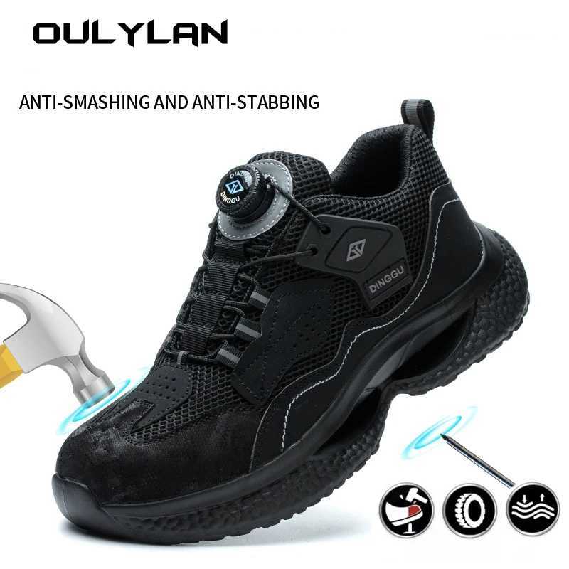 Fashion Work Sneakers Men Steel Toe Work Shoes Safety Boots Mens Anti-smash Puncture-Proof Working Protective Shoes Dropshipping Z250227