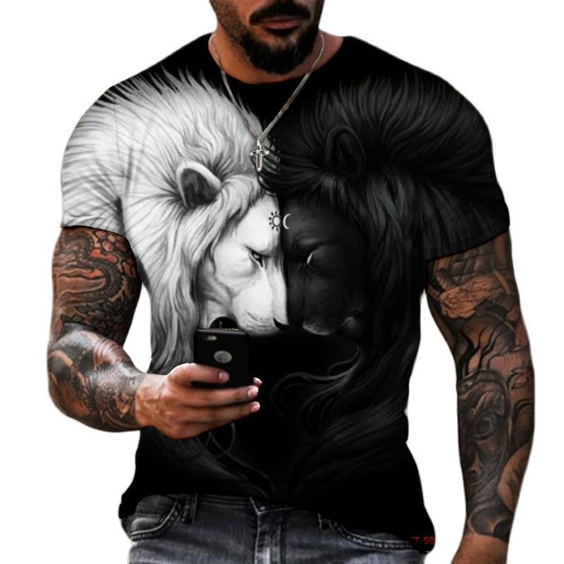 Designer's New Summer 3D Printed 2025 Casual Short Sleeved T-shirt For Men's Clothing