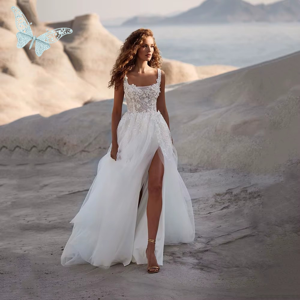 Shiny Sweetheart Princess Wedding Dresses Glitter Tulle Sexy Wedding Gown Spaghetti Straps Boho Bride dresses Vestidos de novia 02