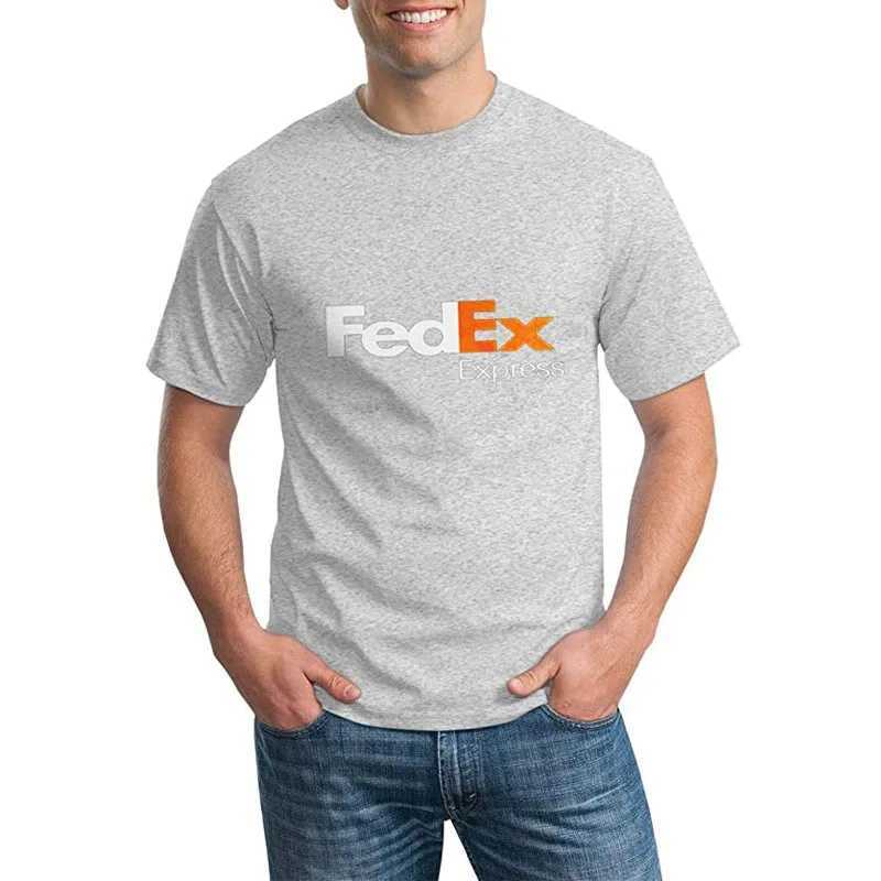 FedEx Unisex Fashion Short Slve Crew Neck T-Shirt Graphic Ts Casual for Men Women Funny Blouses Cotton Working Clothes Gifts X250227