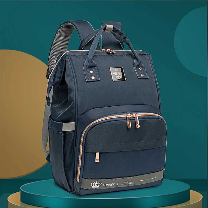 Diaper Bags New Original LEQUEEN Nappy Backpack Bag for Mom Large Capacity Multi-function Waterproof Outdoor Travel Baby Diaper Bags Y250227UIOY