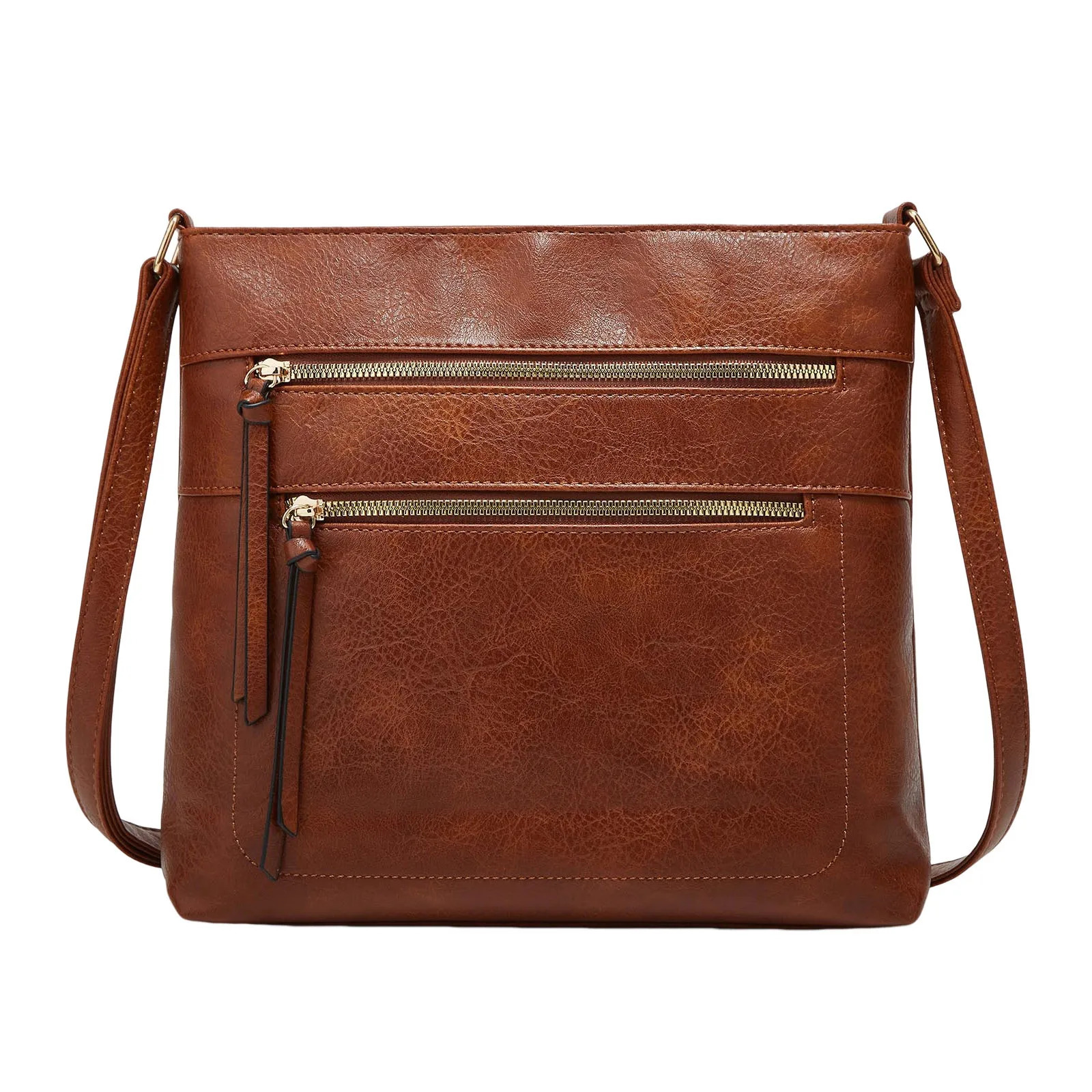 Ship from US Womens soft leather retro small square shoulder bag handbag large capacity womens 250227FBB