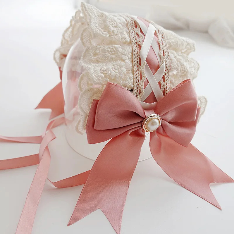 baby girl headbands Kids Headwear Lolita Spanish Head Accessories Flower Wedding Princess Lace Hair Band Bow Barrettes 250227