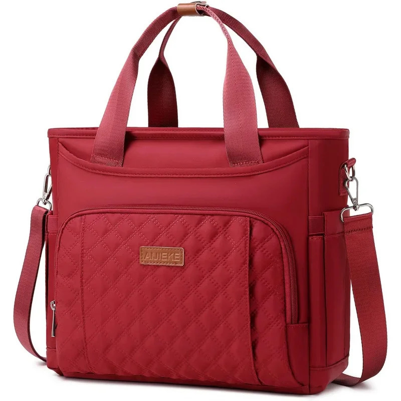 Ship from US Insulated lunch bag for women box type handbag work large leak proof cooler with detachable strap reusable adults 250227FBB