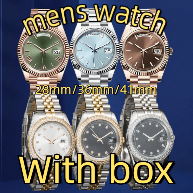 watch men's watch mechanical ceramic watch all stainless steel swimming watch sapphire luminous watch 2813 automatic 28/36/41M business casual watches