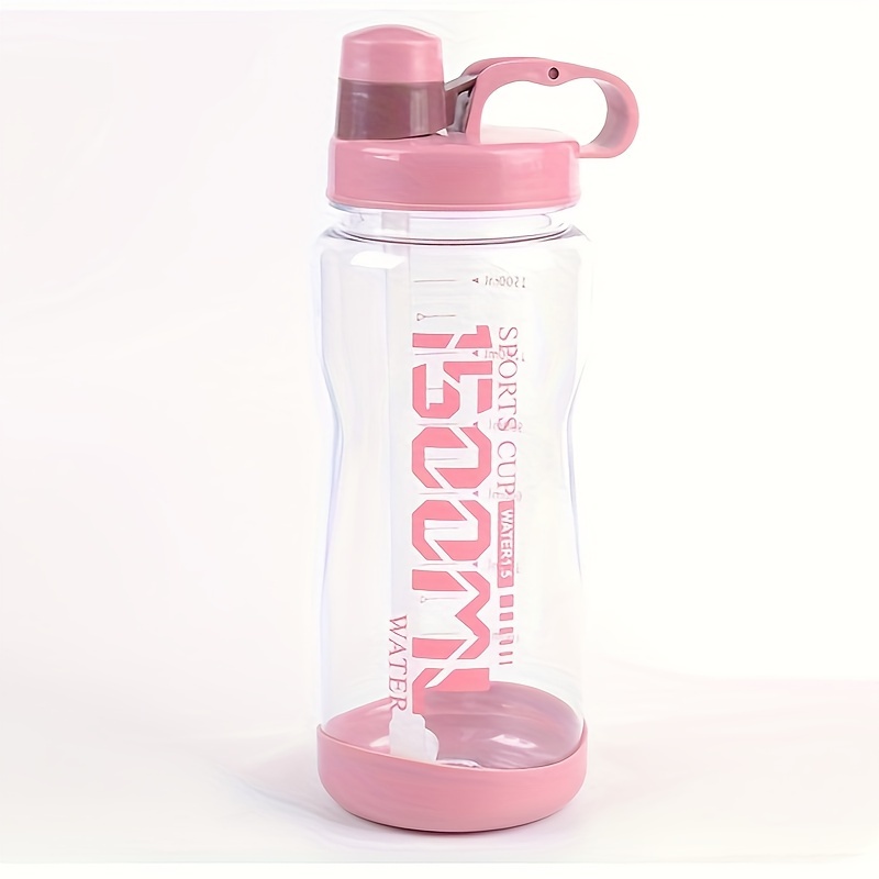 Water Bottle with Time Marker 1500ml Water Bottle with Straw Gym Sport Water Bottles 53oz