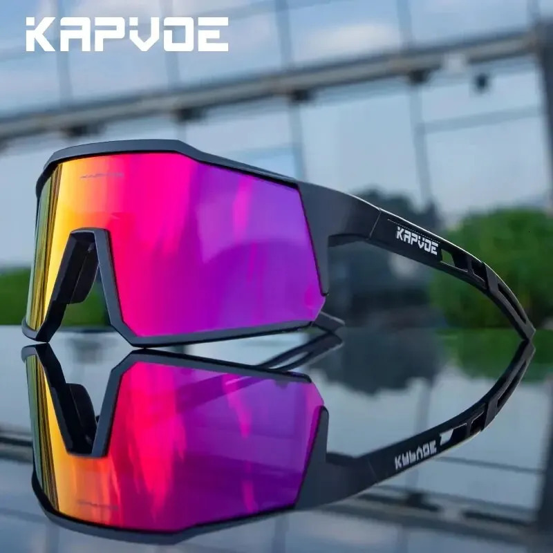 Kapvoe Cycling Glasses Polarized Road Bike Glasses UV400 Protection Sunglasses Ultra Light Sport Eyewear Equipment 250221