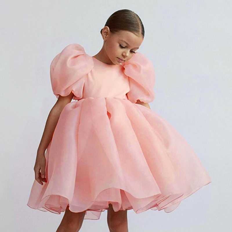 Girl's Dresses Child Evening Flower Pageant Dresses Girls Princess Dress Lace Tulle Wedding Party Formal Bridesmaid Tutu Fluffy Prom Gown Y250227