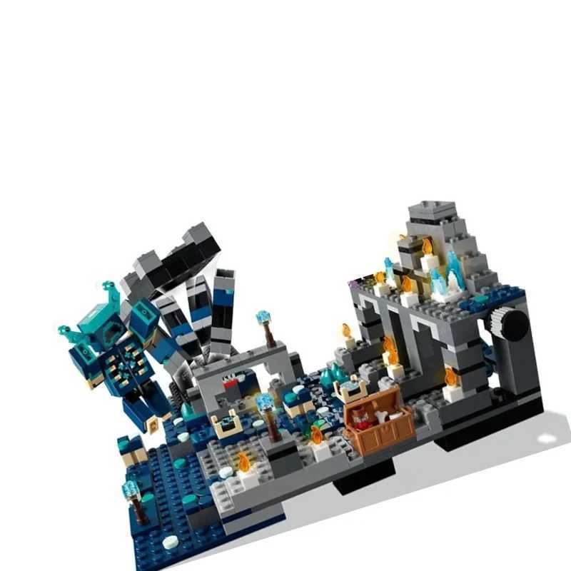852Pcs Creative Deep Dark Battle Building Blocks Warden Model Decoration Puzzle Assembly Toys For children Birthday Gift Y250227
