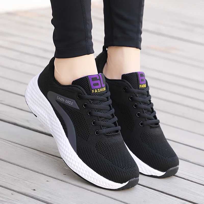2024 Sport Running Shoes Women Air Mesh Breathable Walking Women Sneakers Comfortable Fashion Casual Sneakers Z250227