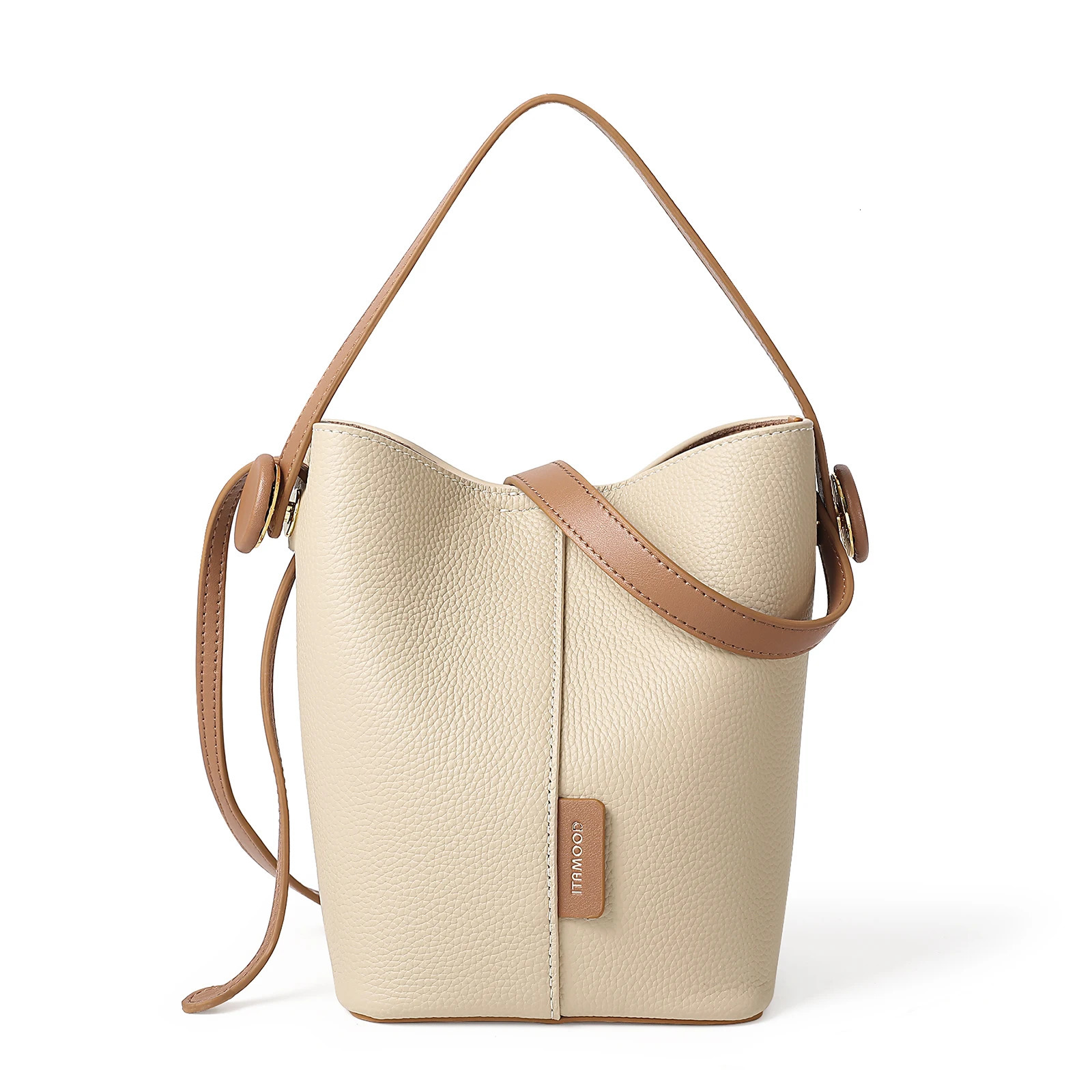 Ship from US ITAMOOD Genuine Leather Bucket Bag Women Shoulder Purses Vintage Minimalist and Versatile Handbag Valentines Day Gift 250227FBB