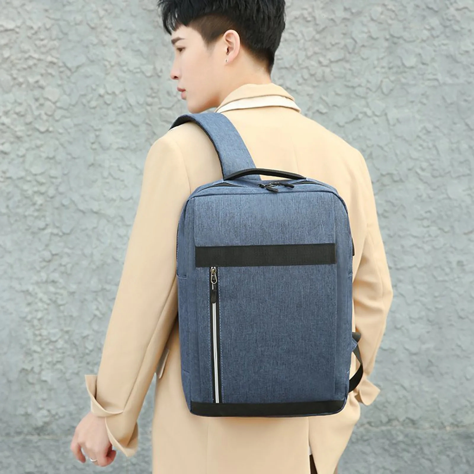 Ship from US Men Backpack Three Piece Solid Color Outdoor Bag Computer Business Shoulder Water Proof Casual Snowboard for 250227FBB